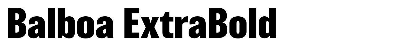 Balboa ExtraBold